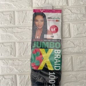 Vivica A Fox Hair Collection Jumbo 3X Braid 84" color 1B